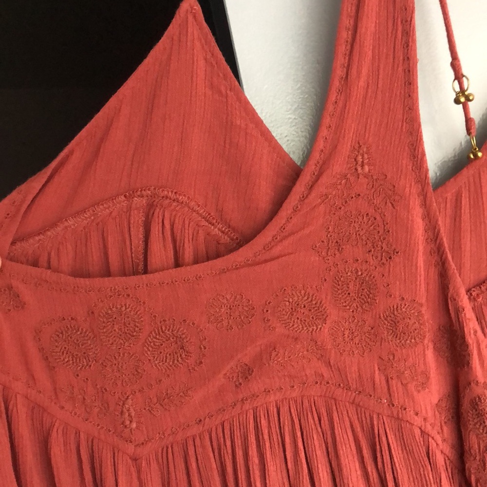 NWOT FP Elaine Embroidered maxi dress, size M - Picture 7 of 9